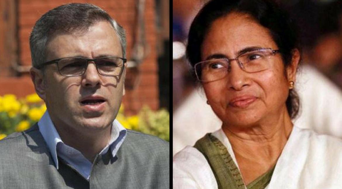 Image result for pics of mamta banerjee + omar abdullah